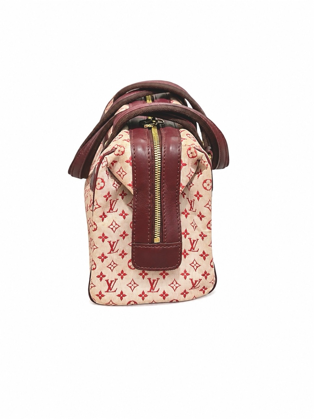 Louis Vuitton LV Monogram Logo Josephine GM PINK Lin Shoulder Bag Purse - Picture 10 of 14